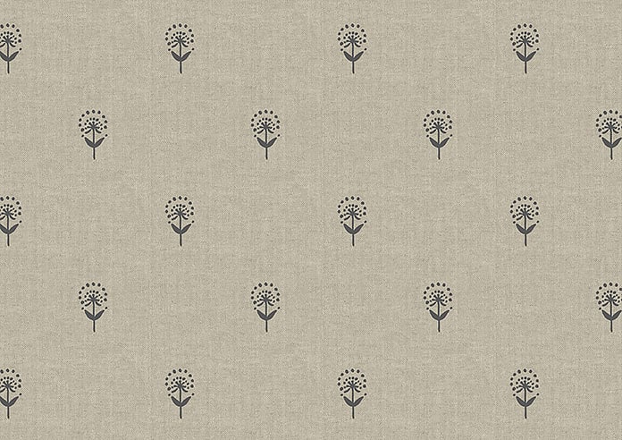 Emily Bond Wild Thyme, Charcoal - Roller Blind - Image 6